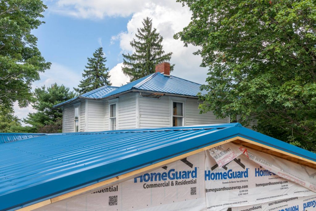 blue ohio Metal Roof construction