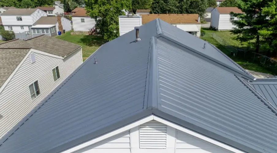 charcoal colored roofing