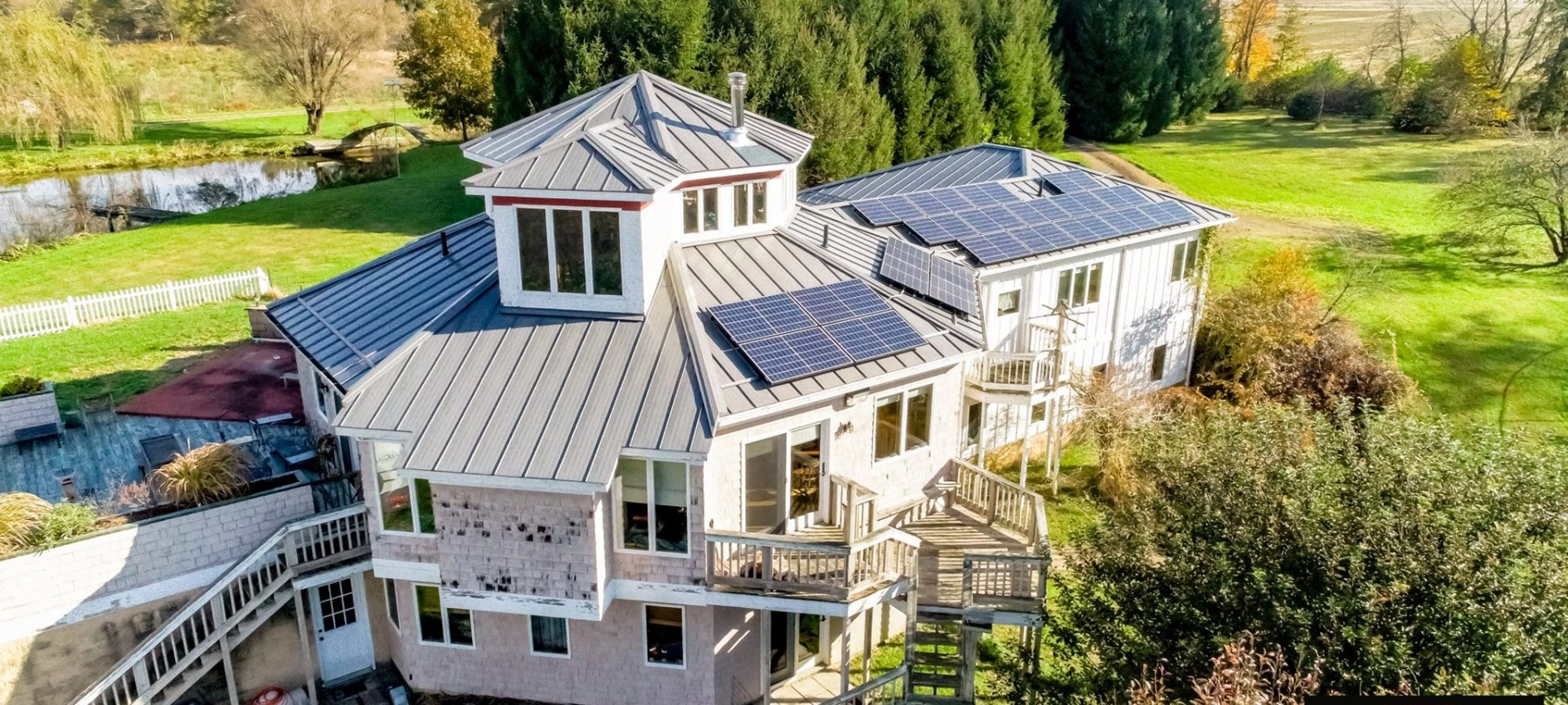 Central Ohio home with completed roofing