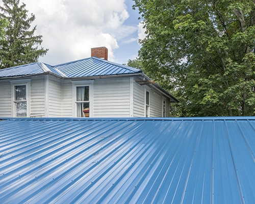 Ribbed metal roofing