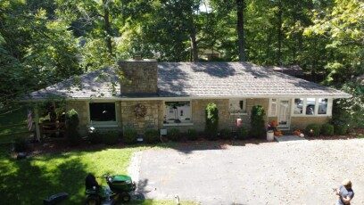 Ironwood stone-coated metal shingles on a Powell Ohio home
